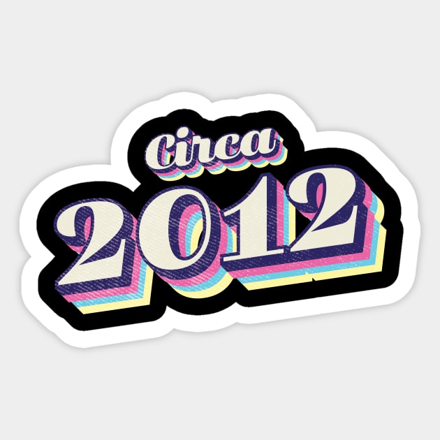 2012 Birthday Sticker by Vin Zzep